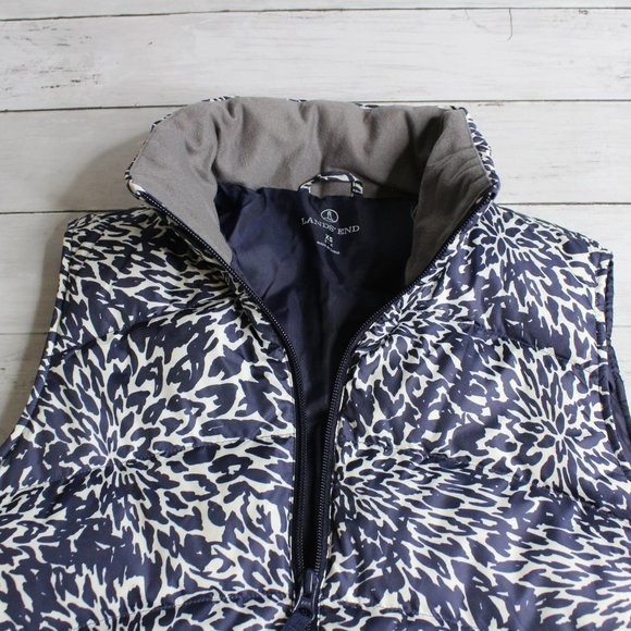 Lands' End Womens Sleeveless Winter Jacket Vest Size XS 2 4 Down Quilted - Picture 4 of 7